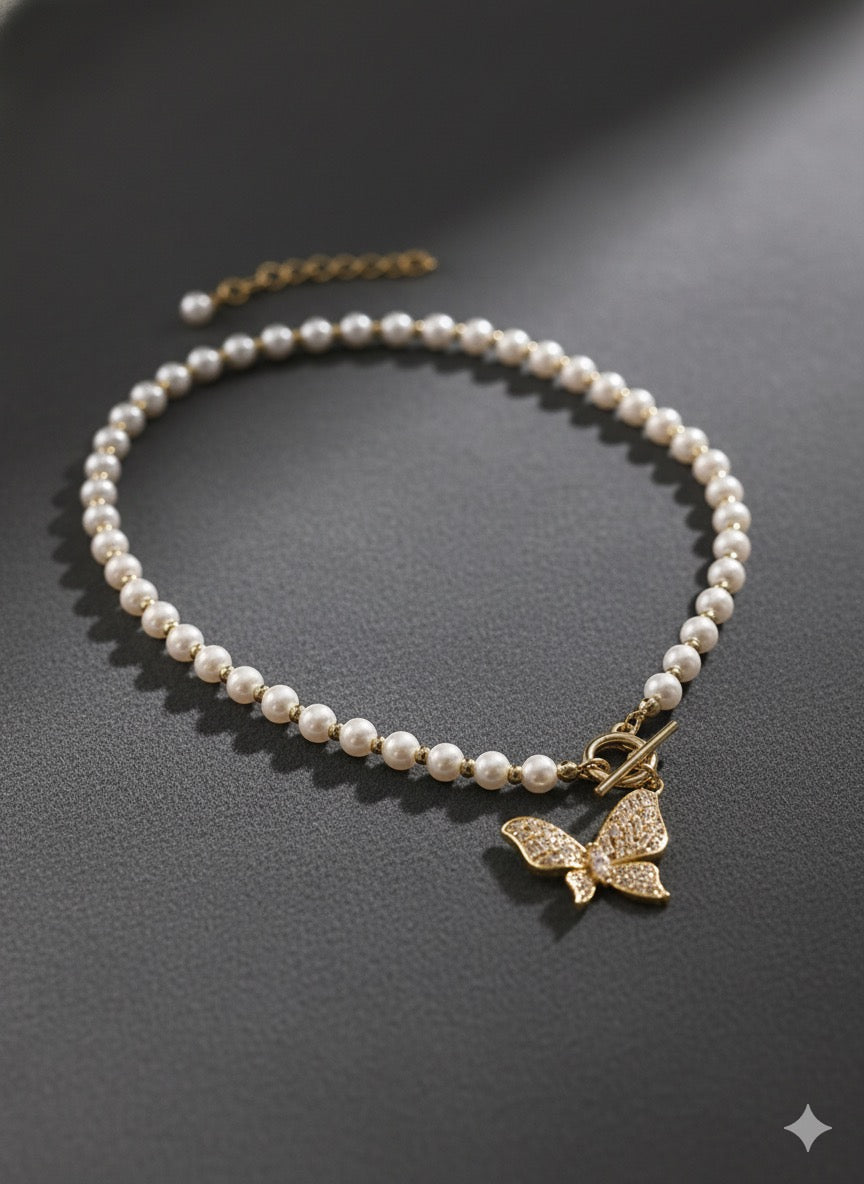 The Butterfly Effect Pearl Choker