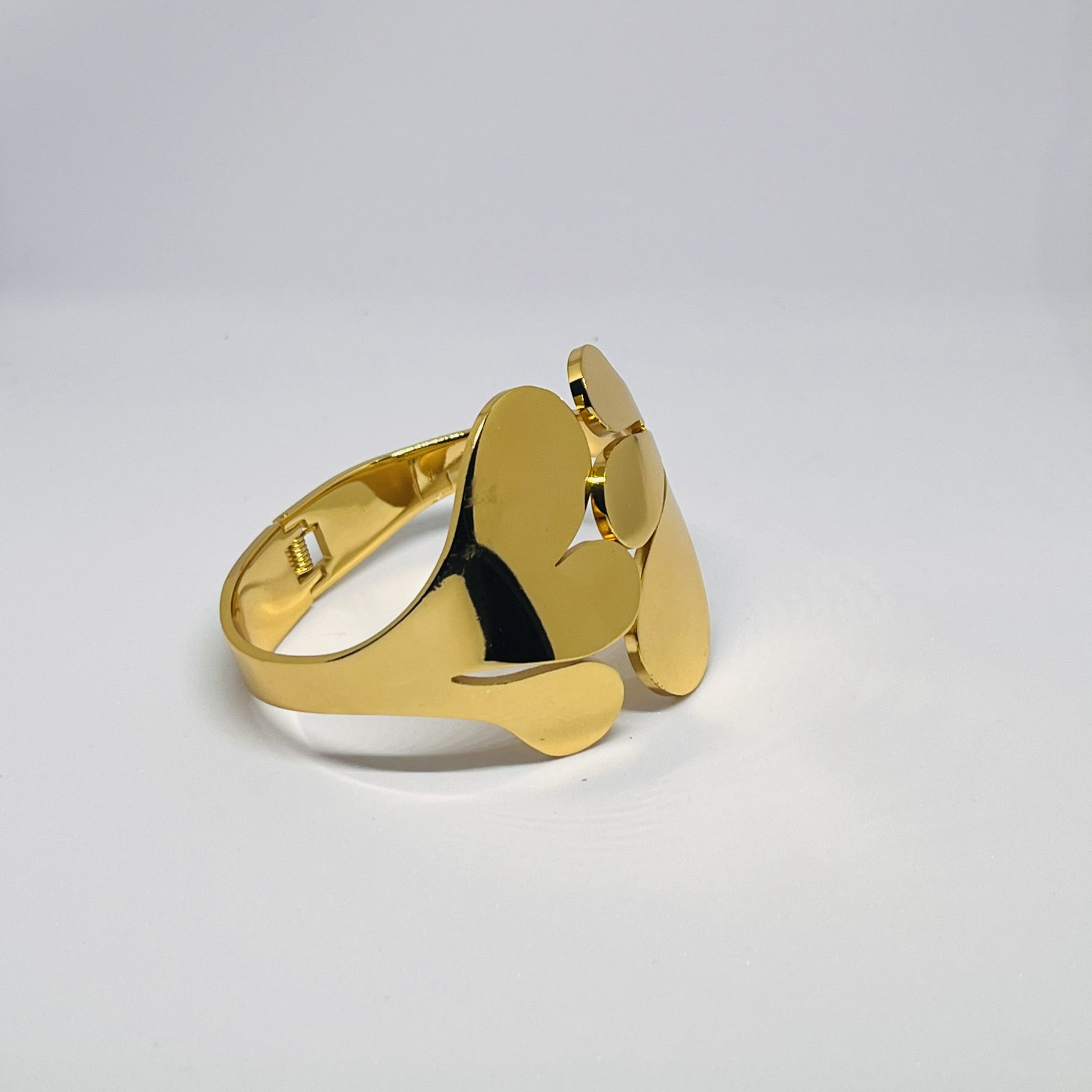 Statement Gold Abstract Petal Ring – Contemporary Designer Collection